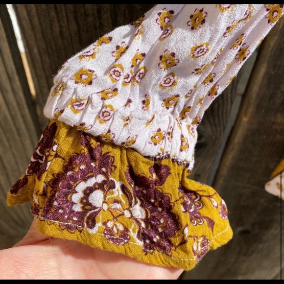 Free People Changing Times Tunic Shirt Ash Print - Picture 3 of 6